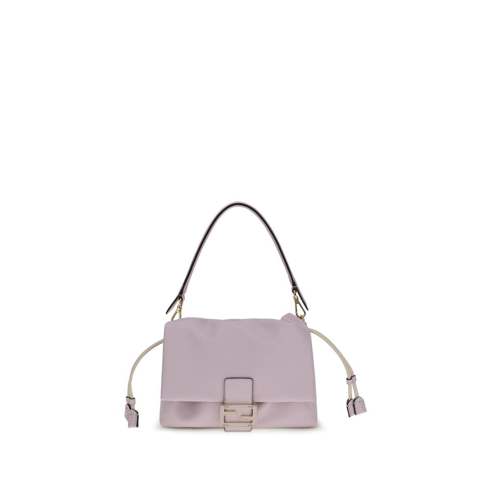 Fendi Mamma Baguette Schultertasche aus violettem Kalbsleder Bos Taurus