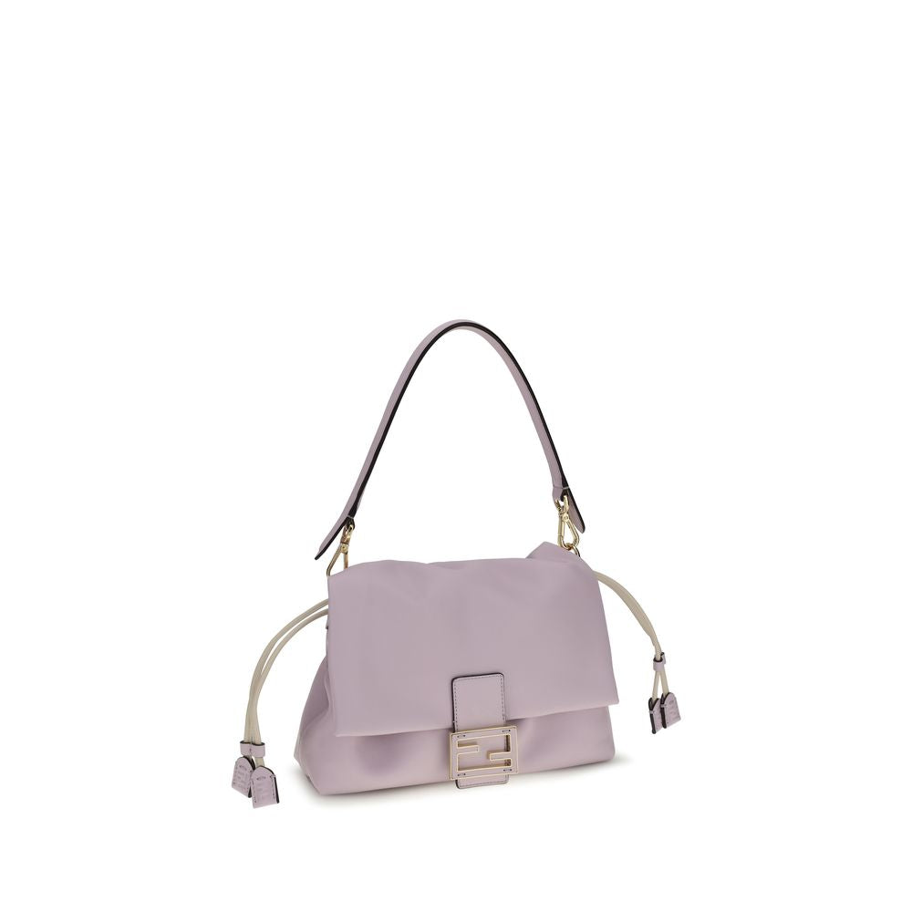Fendi Mamma Baguette Schultertasche aus violettem Kalbsleder Bos Taurus