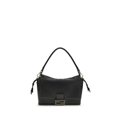 Fendi Mamma Baguette Schultertasche aus schwarzem Kalbsleder – Eleganz neu definiert