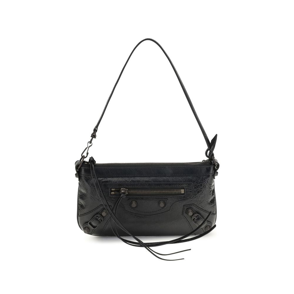 Balenciaga Le City Clutch Bag: Elegante Schultertasche aus Lammleder