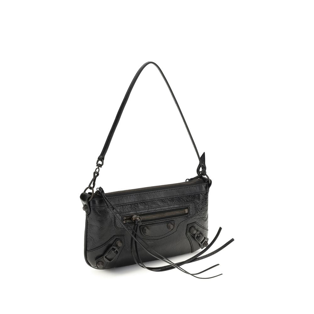 Balenciaga Le City Clutch Bag: Elegante Schultertasche aus Lammleder