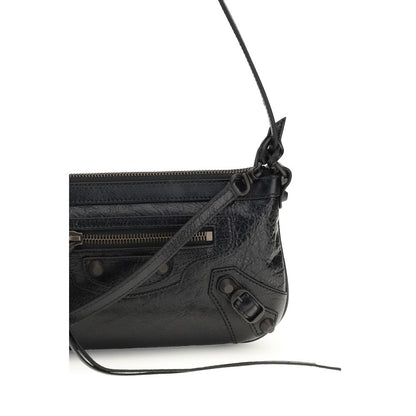 Balenciaga Le City Clutch Bag: Elegante Schultertasche aus Lammleder