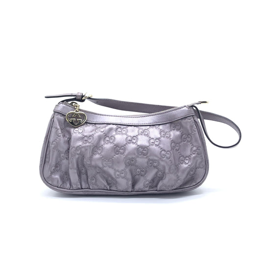 Gucci Metallic Guccissima Lovely Schultertasche in Lavendel – Luxus für jede Gelegenheit