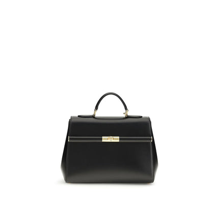 Dolce & Gabbana Marlene Schwarze Kalbsleder Schultertasche für Damen