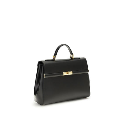 Dolce & Gabbana Marlene Schwarze Kalbsleder Schultertasche für Damen