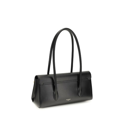 Dolce & Gabbana Marlene Lederhandtasche aus schwarzem Kalbsleder