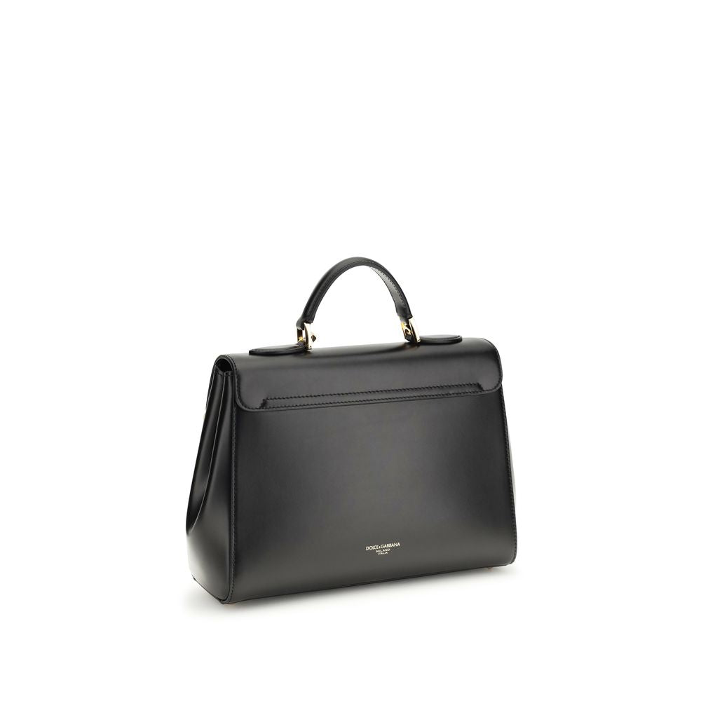 Dolce & Gabbana Marlene Schwarze Kalbsleder Schultertasche für Damen