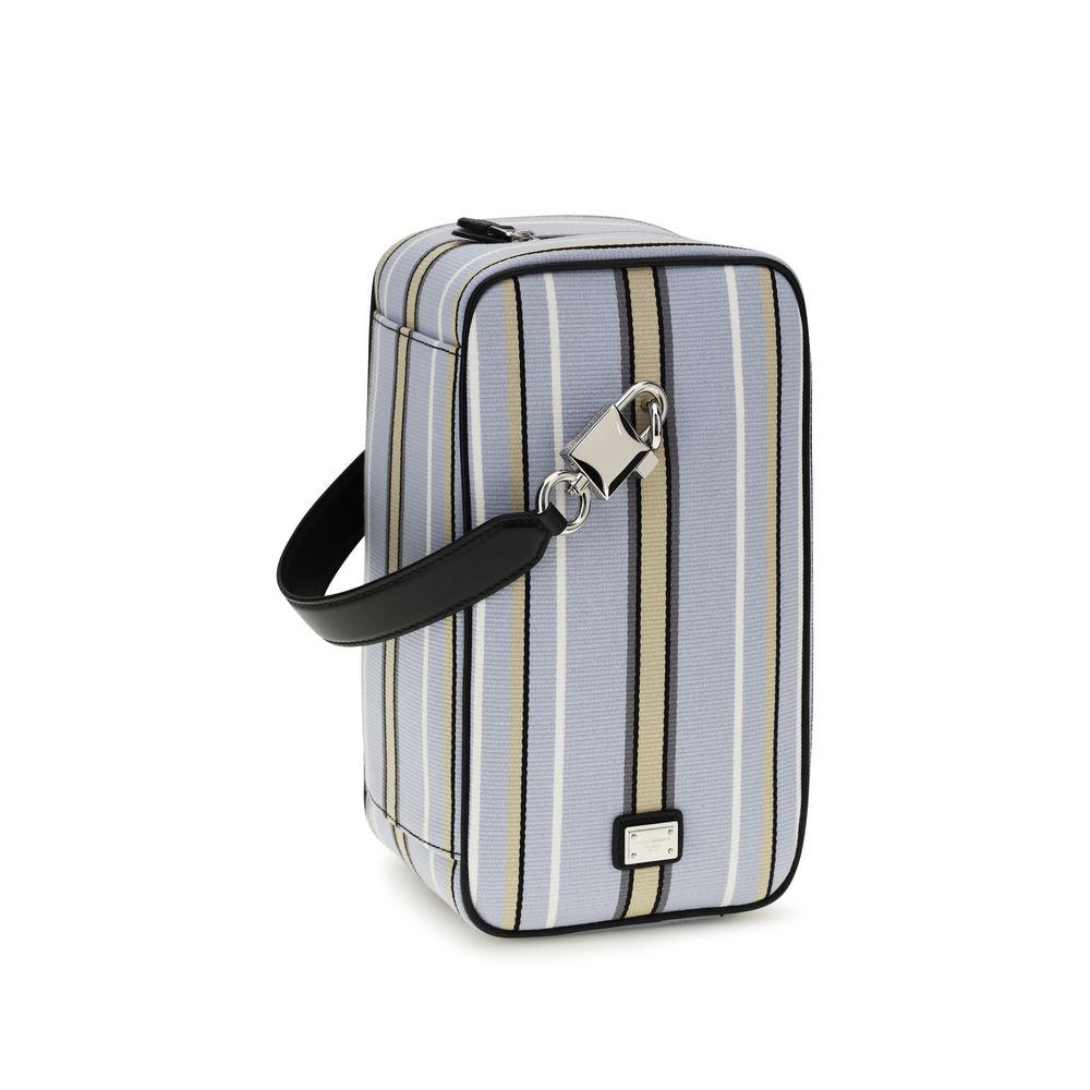 Dolce & Gabbana Jacquard Handtasche in Blau - Eleganz trifft Funktionalität