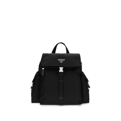 Schwarzer Rucksack aus recyceltem Polyamid