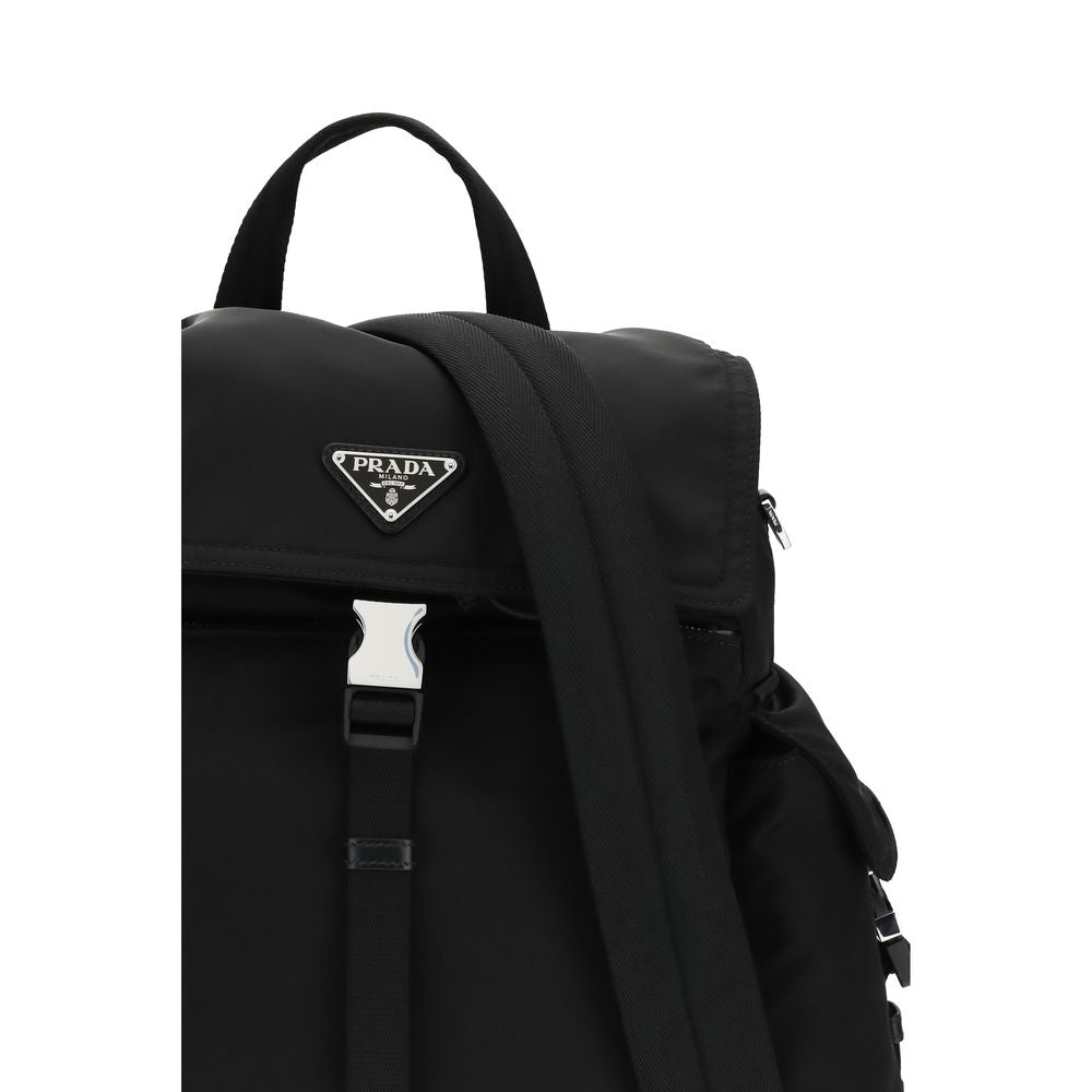 Schwarzer Rucksack aus recyceltem Polyamid