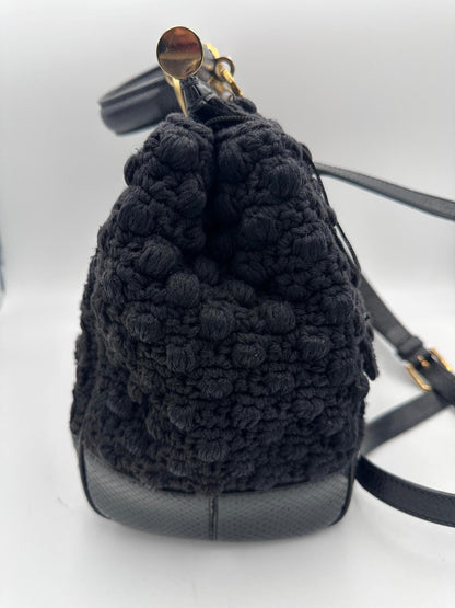Dolce & Gabbana Sicily Handtasche aus Pyton und Makramee – Limitierte Auflage