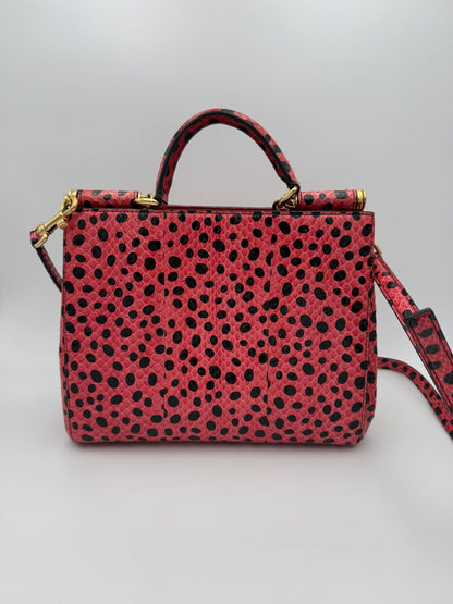 Dolce & Gabbana Sicily Handtasche aus edlem Reptil-Leder