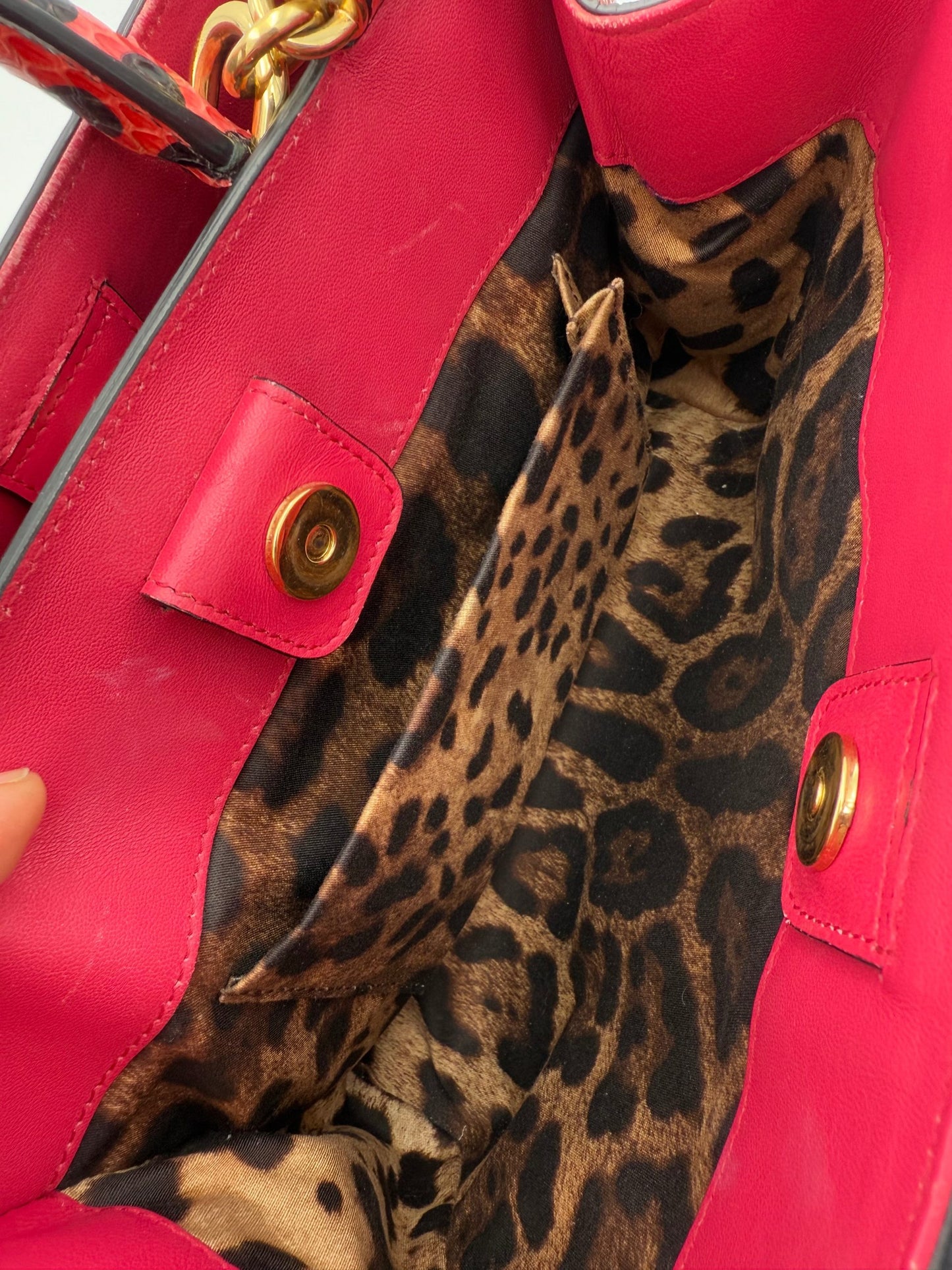 Dolce & Gabbana Sicily Handtasche aus edlem Reptil-Leder
