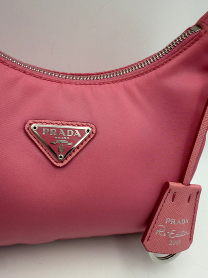 Prada PRADA HOBO Re-Nylon Pink Handtasche – Luxuriöse Designertasche für Damen