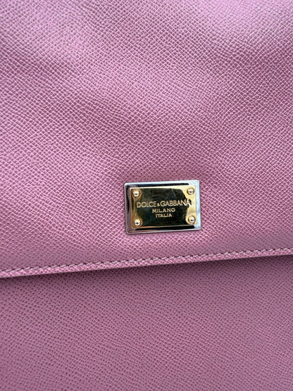 Dolce & Gabbana Sicily Große Handtasche in Antikrosa – Luxuriöse Eleganz für Damen