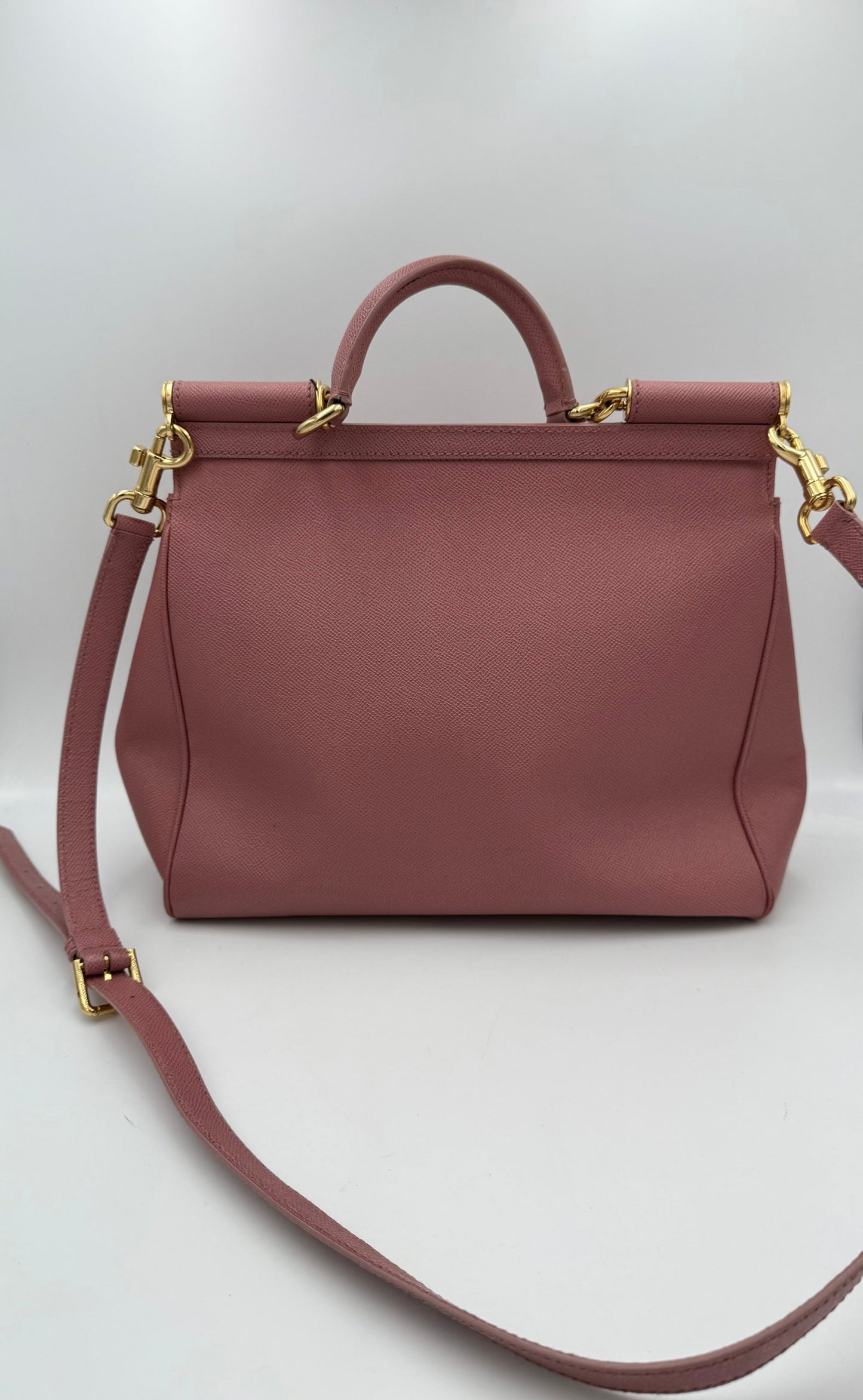 Dolce & Gabbana Sicily Große Handtasche in Antikrosa – Luxuriöse Eleganz für Damen