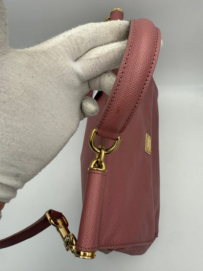 Dolce & Gabbana Sicily Große Handtasche in Antikrosa – Luxuriöse Eleganz für Damen