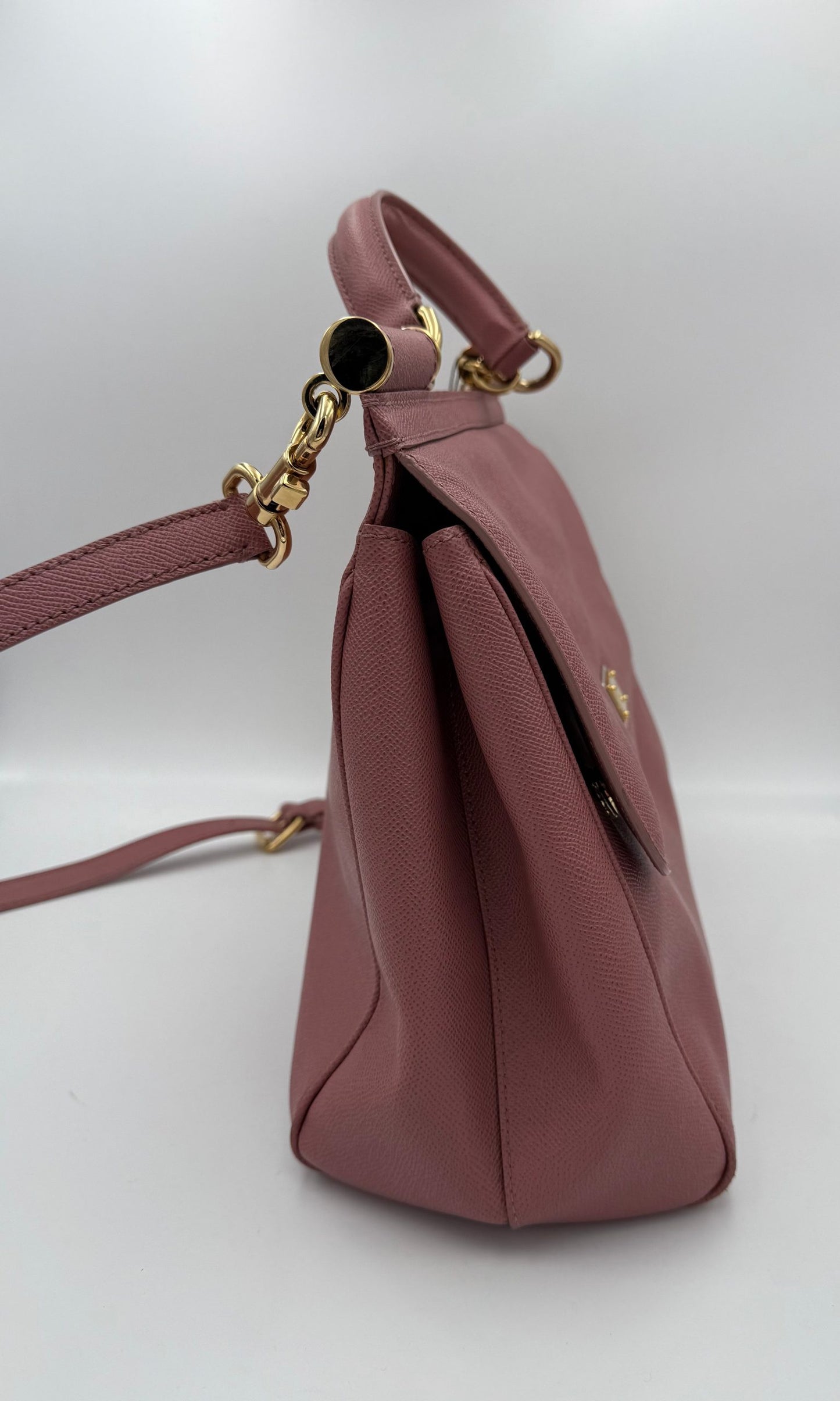 Dolce & Gabbana Sicily Große Handtasche in Antikrosa – Luxuriöse Eleganz für Damen