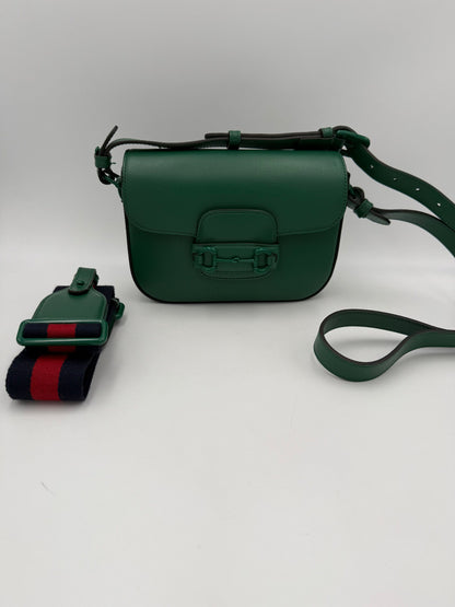 Gucci HORSEBIT 1955 Smaragd Handtasche - Eleganz trifft zeitloses Design
