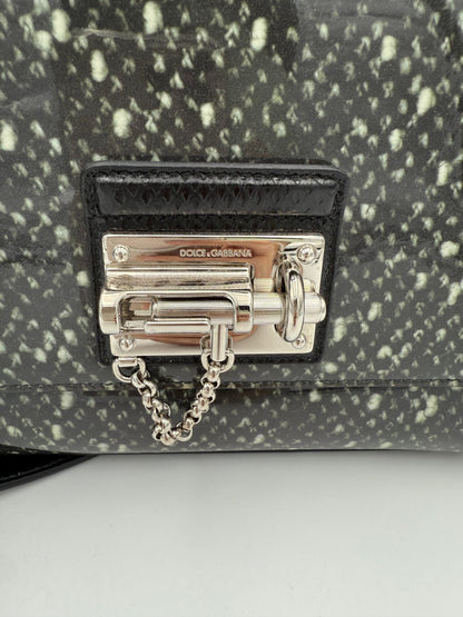 Dolce & Gabbana Monica Handtasche aus Python und Lackleder – Exquisite Eleganz für Damen
