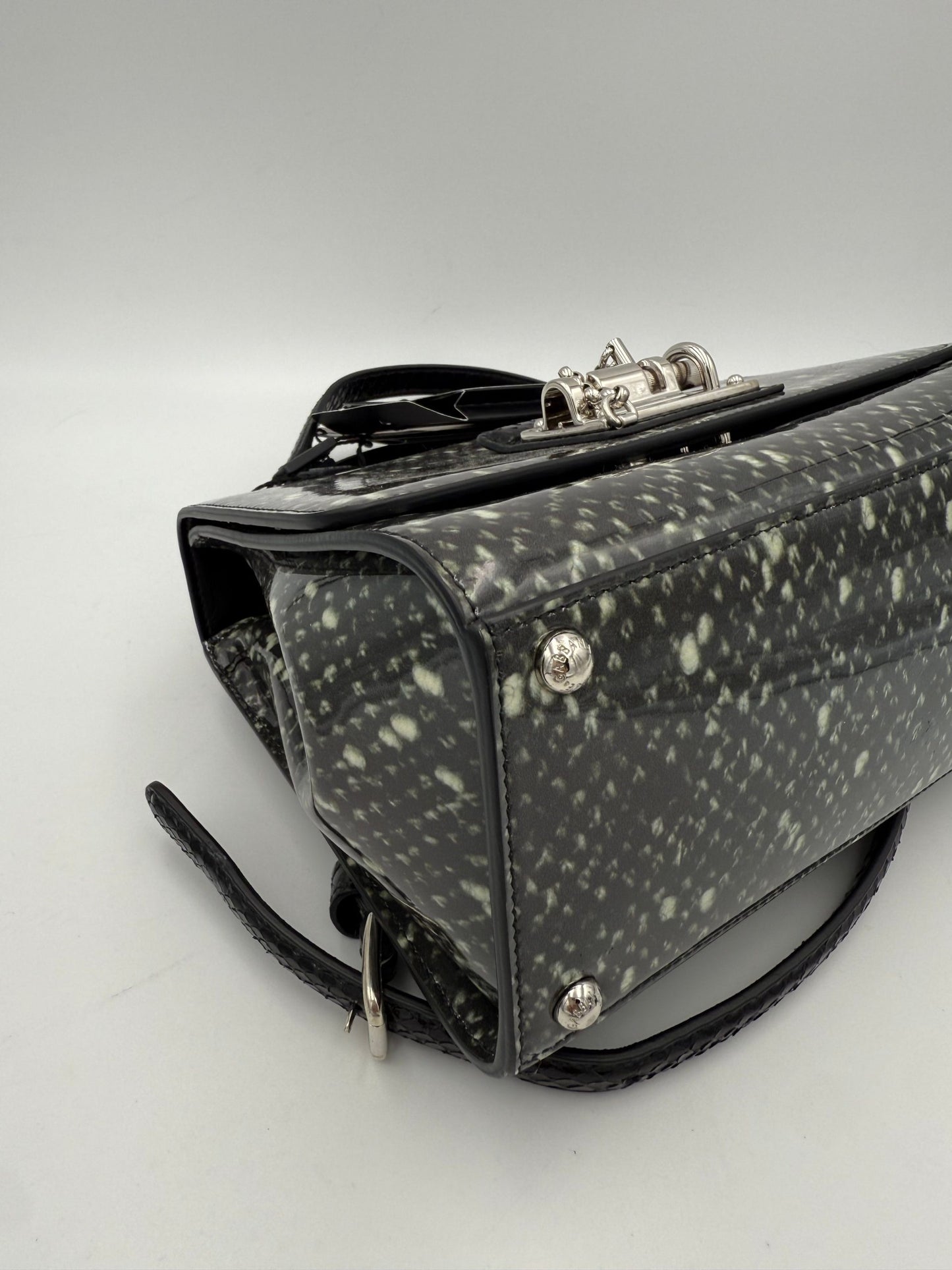 Dolce & Gabbana Monica Handtasche aus Python und Lackleder – Exquisite Eleganz für Damen
