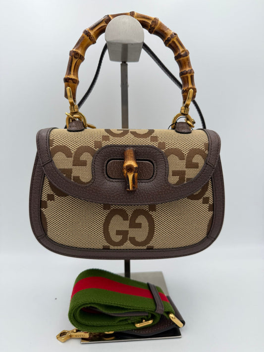 Gucci Bamboo 1947 GG Canvas Handtasche - Eleganz trifft Luxus