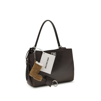 Balenciaga Braune Kalbsleder Bos Taurus Schultertasche - RODEO TOP HANDLE S