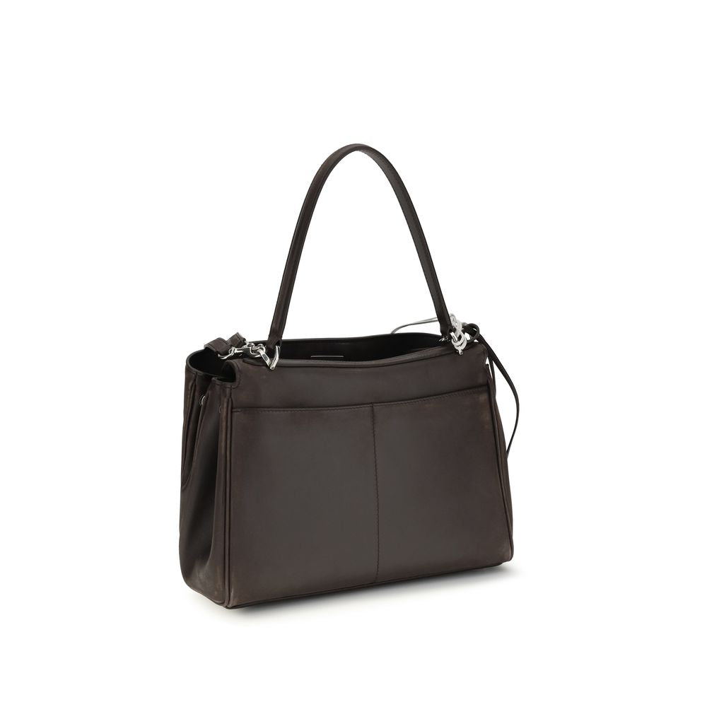 Balenciaga Braune Kalbsleder Bos Taurus Schultertasche - RODEO TOP HANDLE S