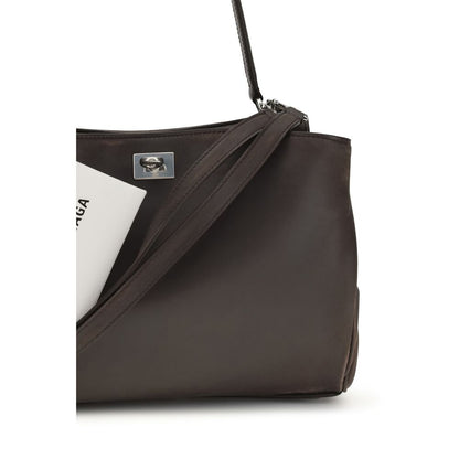 Balenciaga Braune Kalbsleder Bos Taurus Schultertasche - RODEO TOP HANDLE S
