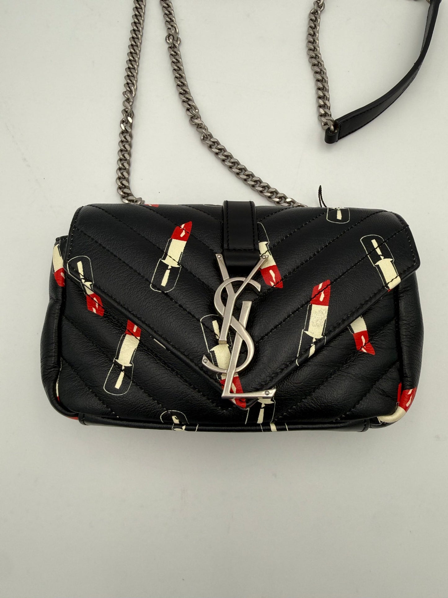 Saint Laurent Mini Envelope Handtasche - Limitierte Auflage mit Lippenstift-Print