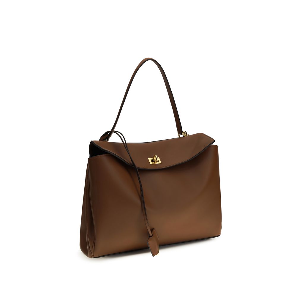Balenciaga Braune Kalbsleder Bos Taurus Schultertasche – Eleganz für jede Gelegenheit