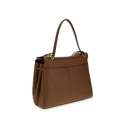 Balenciaga Braune Kalbsleder Bos Taurus Schultertasche – Eleganz für jede Gelegenheit