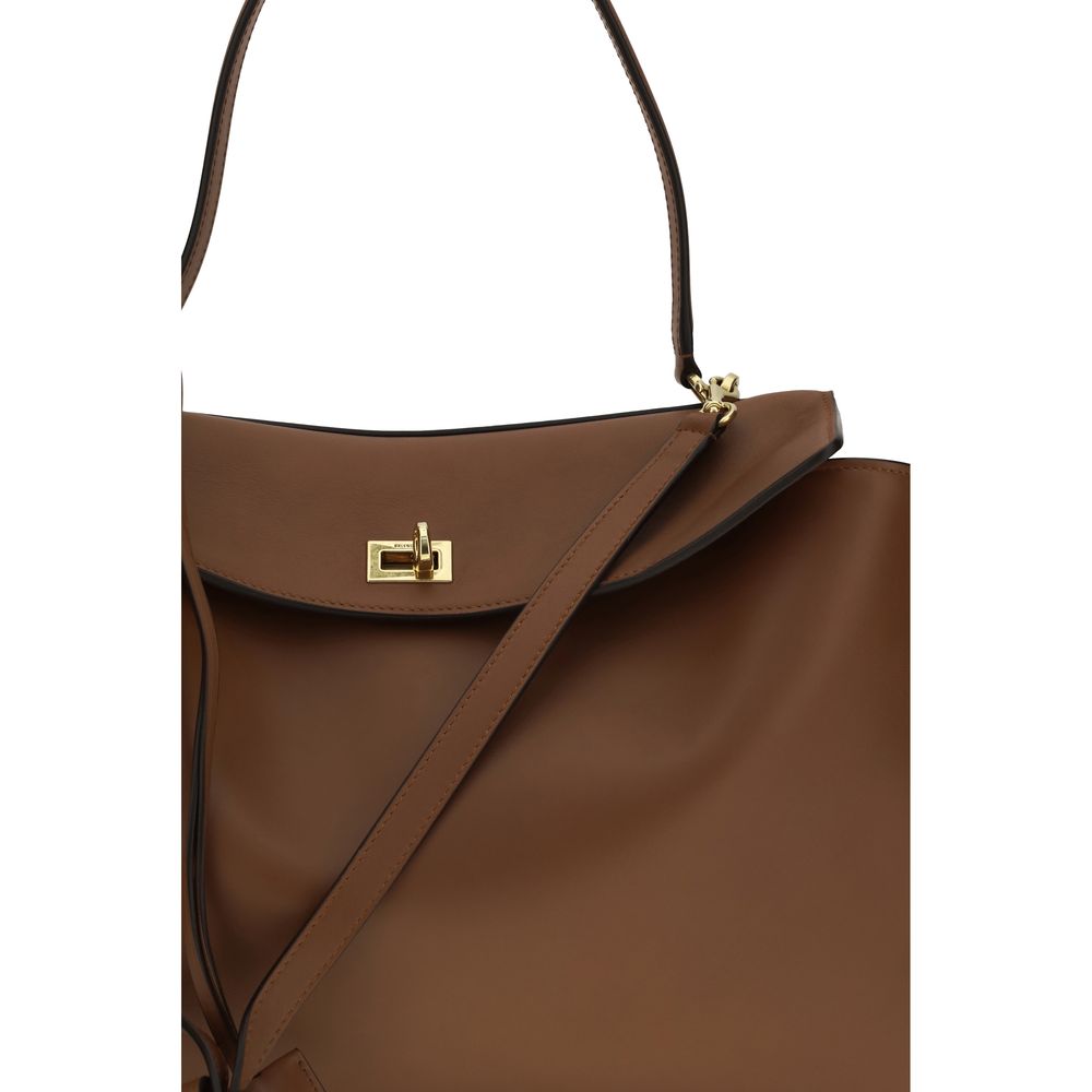 Balenciaga Braune Kalbsleder Bos Taurus Schultertasche – Eleganz für jede Gelegenheit