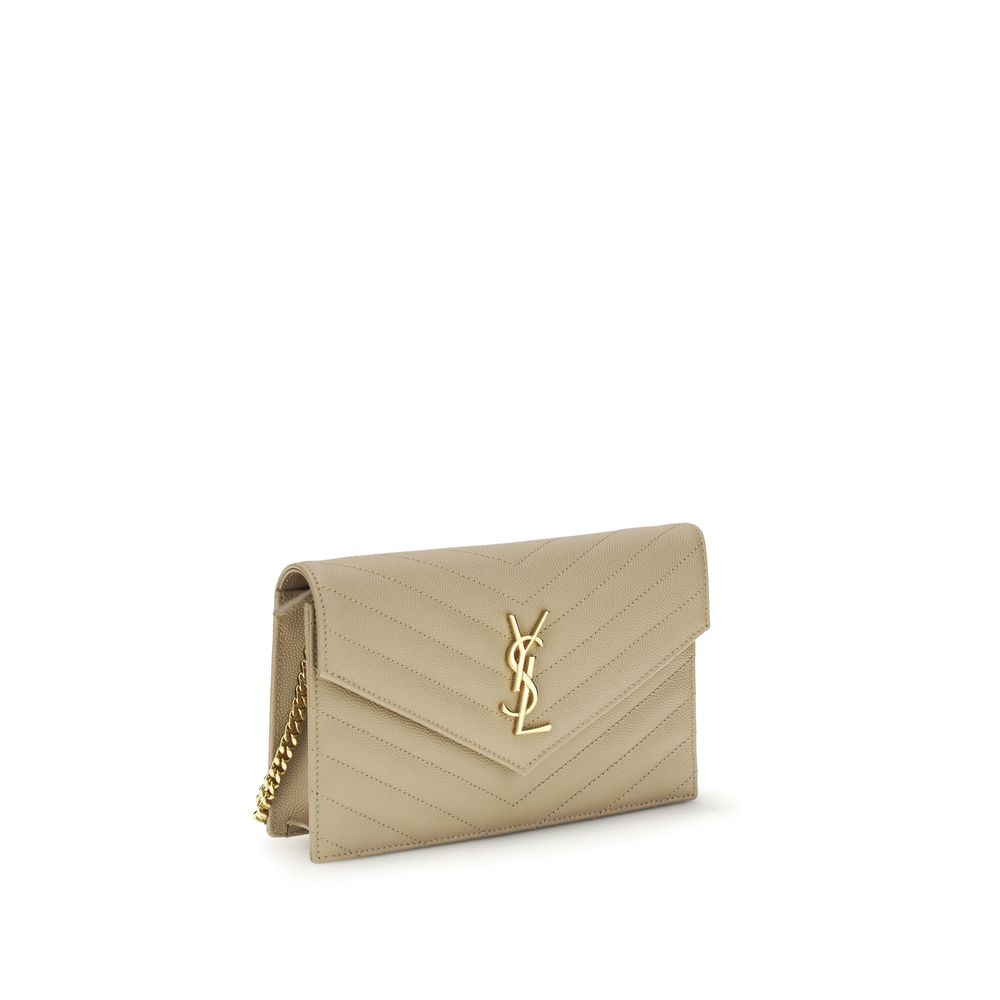 Saint Laurent Cassandre Mini Schultertasche aus Kalbsleder