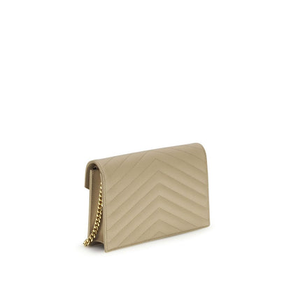 Saint Laurent Cassandre Mini Schultertasche aus Kalbsleder