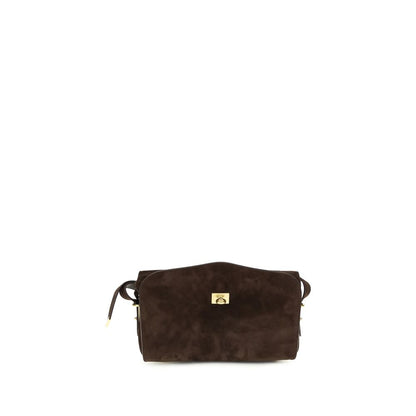 Braune Kalbsleder Bos Taurus Schultertasche