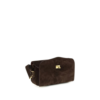 Braune Kalbsleder Bos Taurus Schultertasche