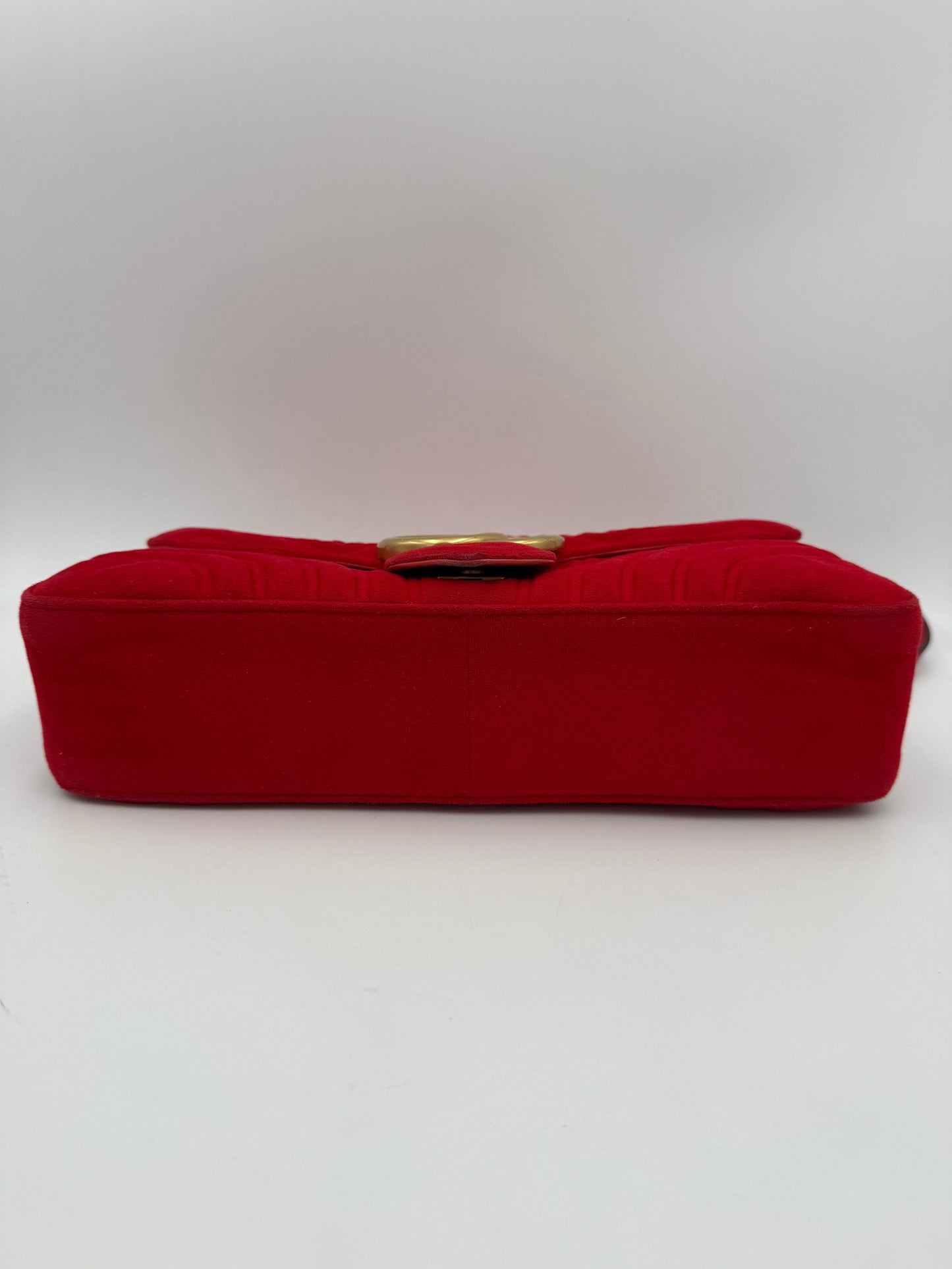 Gucci Marmont Rote Samt-Handtasche – Eleganz und Stil vereint
