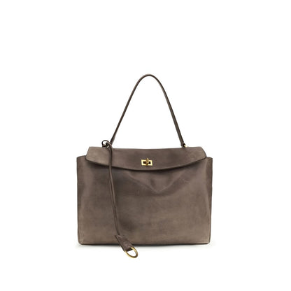 Balenciaga Graue Lammleder Schultertasche Ovis Aries - Luxuriöse Eleganz