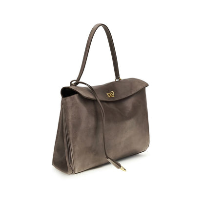 Balenciaga Graue Lammleder Schultertasche Ovis Aries - Luxuriöse Eleganz