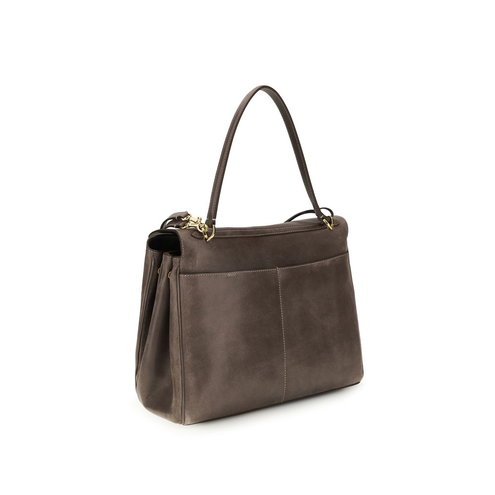 Balenciaga Graue Lammleder Schultertasche Ovis Aries - Luxuriöse Eleganz