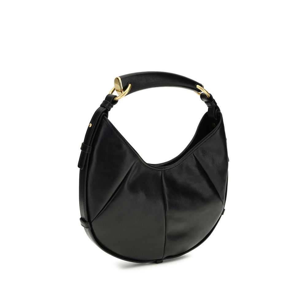 Saint Laurent Schwarze Bos Taurus Kalbsleder Umhängetasche - Eleganz für jeden Anlass