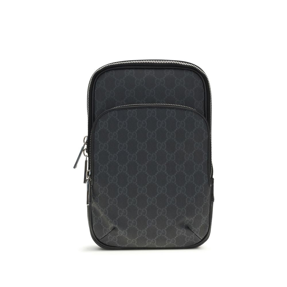 Gucci GG Supreme Schultertasche aus Polyurethan – Eleganz trifft Funktionalität