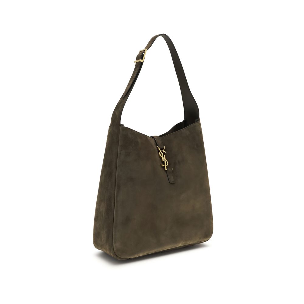 Saint Laurent Bicolor Calf Leather Bos Taurus Schultertasche – Eleganz trifft Funktionalität