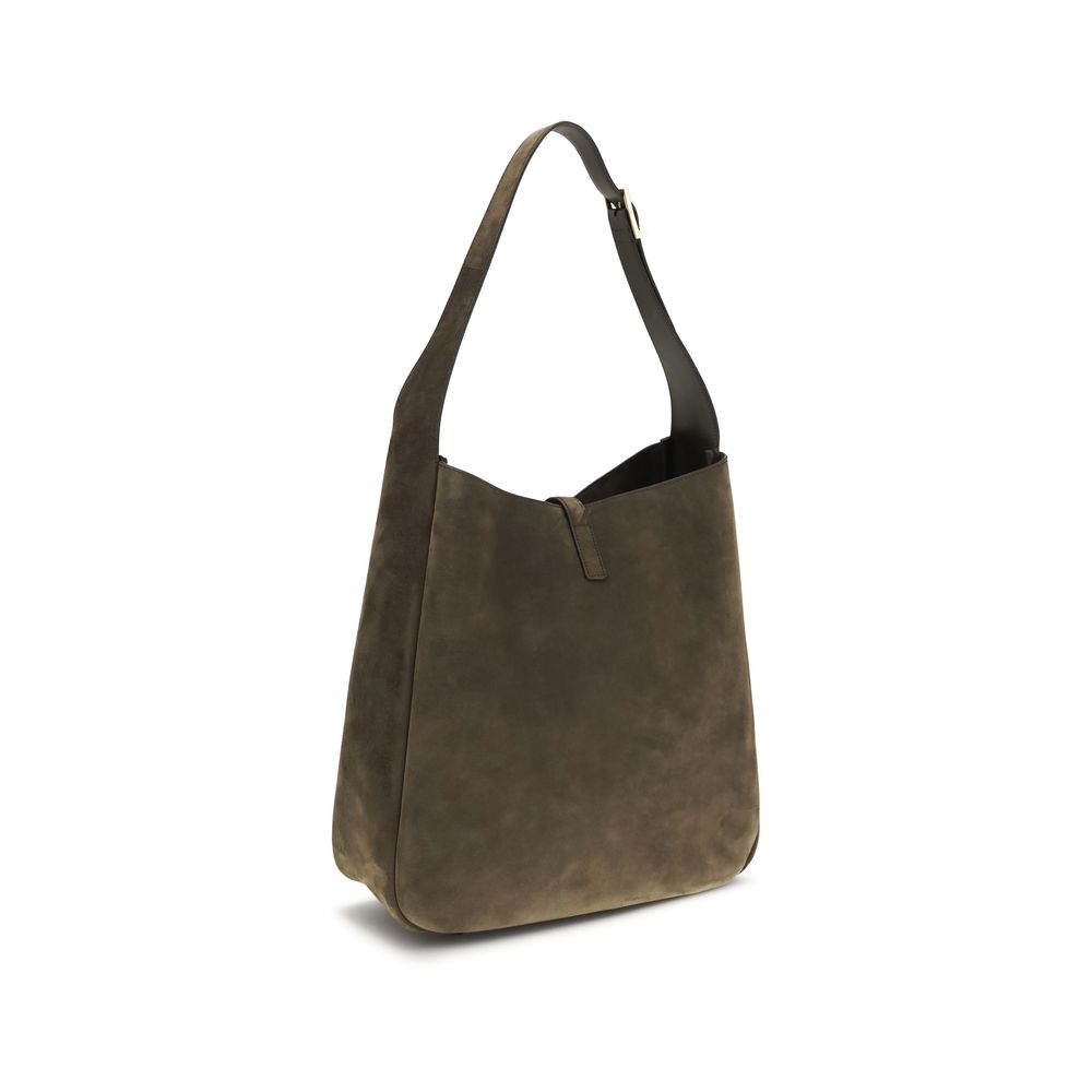 Saint Laurent Bicolor Calf Leather Bos Taurus Schultertasche – Eleganz trifft Funktionalität