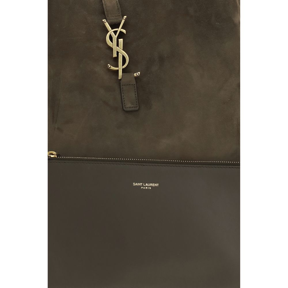 Saint Laurent Bicolor Calf Leather Bos Taurus Schultertasche – Eleganz trifft Funktionalität
