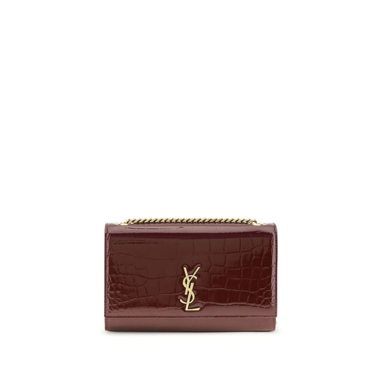 Saint Laurent Schultertasche Bos Taurus – Eleganz in Bordeauxrot