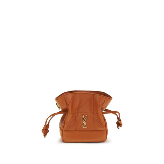 Saint Laurent Orange Lamm Ovis Aries Aries Clutch Bag – Elegante Mini Leder Clutch