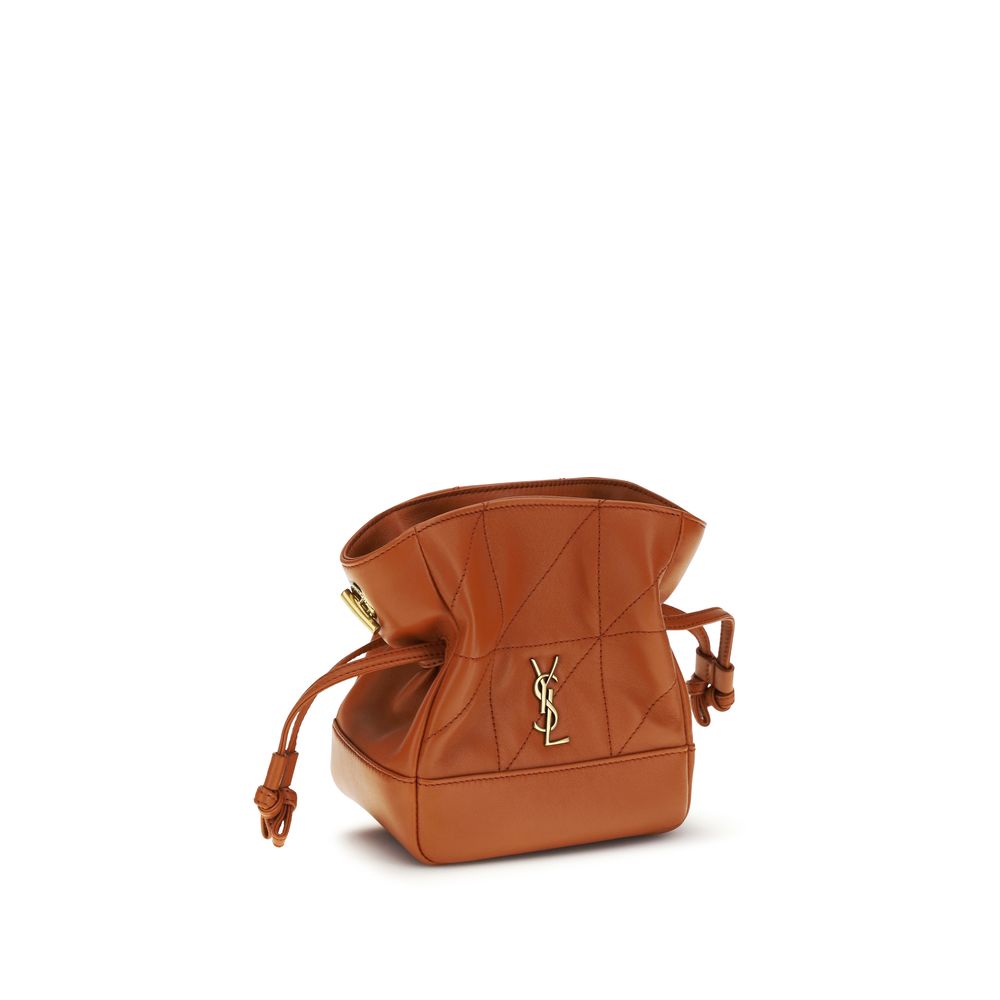 Saint Laurent Orange Lamm Ovis Aries Aries Clutch Bag – Elegante Mini Leder Clutch