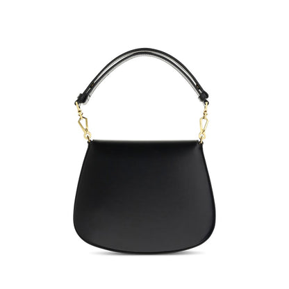 Saint Laurent Voltaire Handtasche aus schwarzem Kalbsleder Bos Taurus